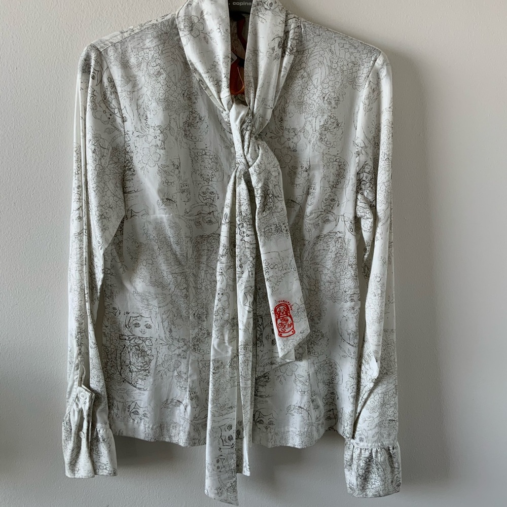 COPY - Button up shirt with Tie like design